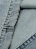 Embroidered Washed Distressed Denim Hoodie sold by Thesupermade