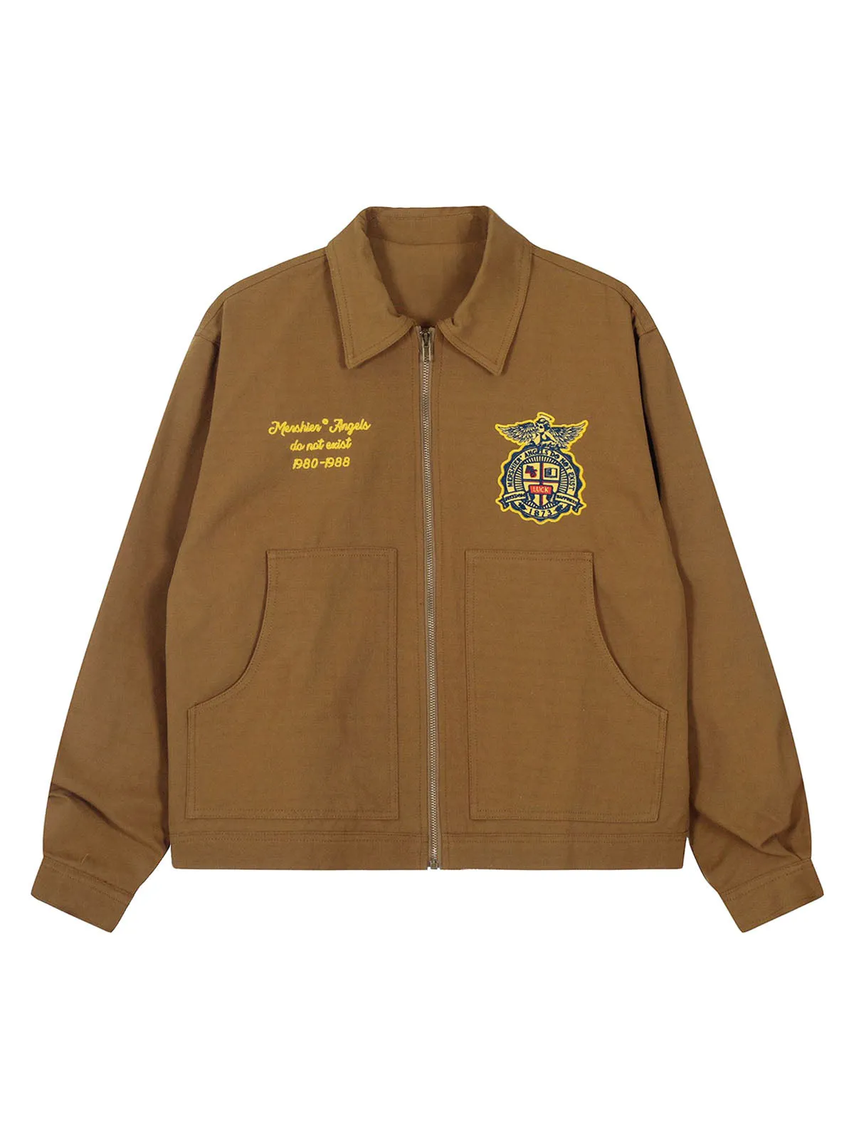 Retro Embroidered Badge Work Jacket sold by Thesupermade