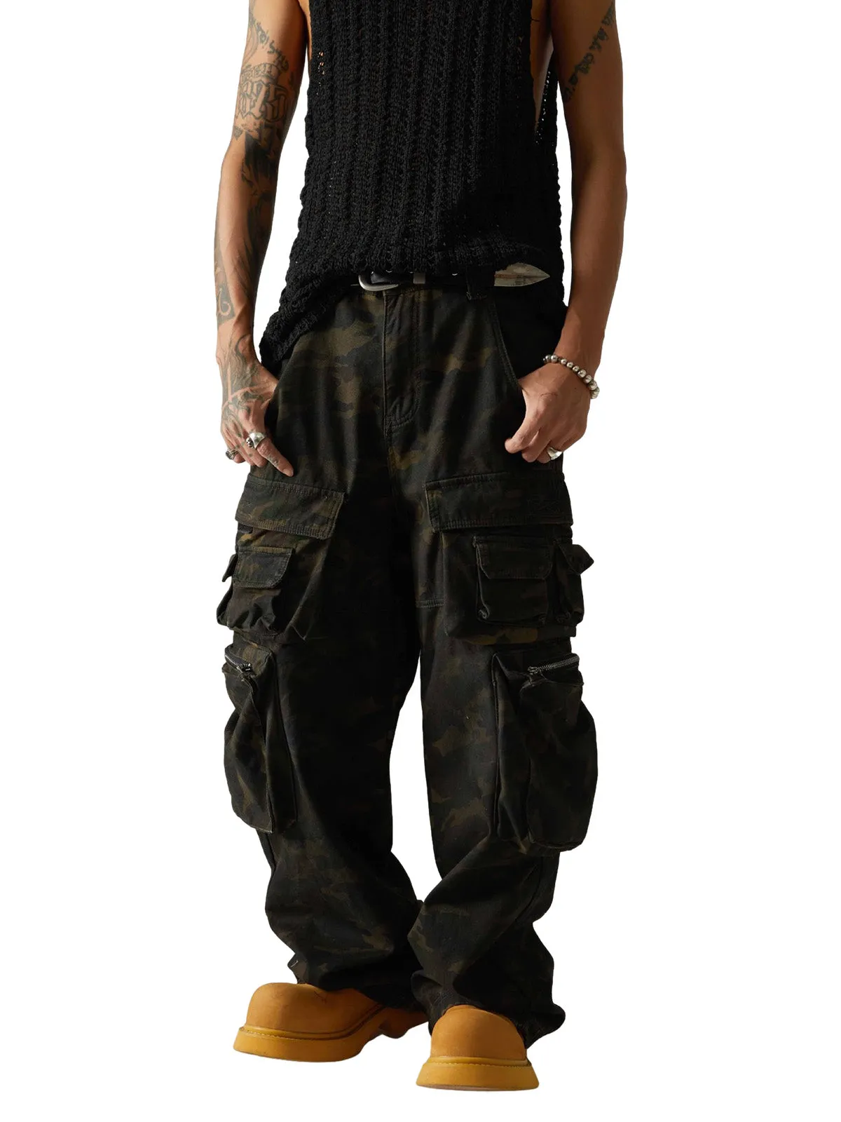 Wasteland Style Camouflage Baggy Cargo Pants - 2384 sold by Thesupermade product image thumbnail 2