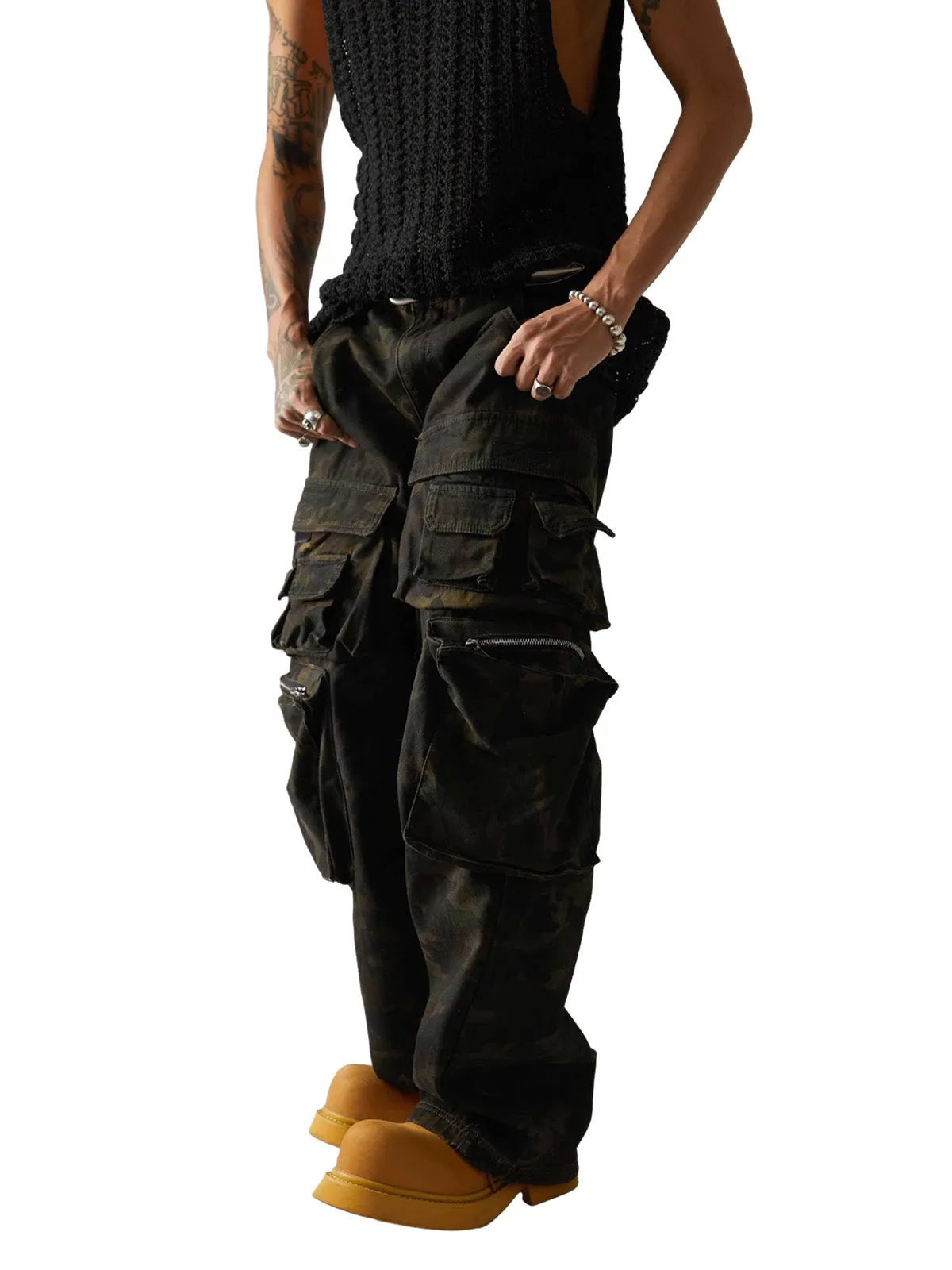 Wasteland Style Camouflage Baggy Cargo Pants - 2384 sold by Thesupermade product image thumbnail 3