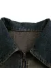 Washed Distressed Multi-Pocket Denim Jacket sold by Thesupermade