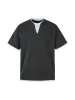 Contrast Color Stitching Faux Two-Piece T-shirt sold by Thesupermade