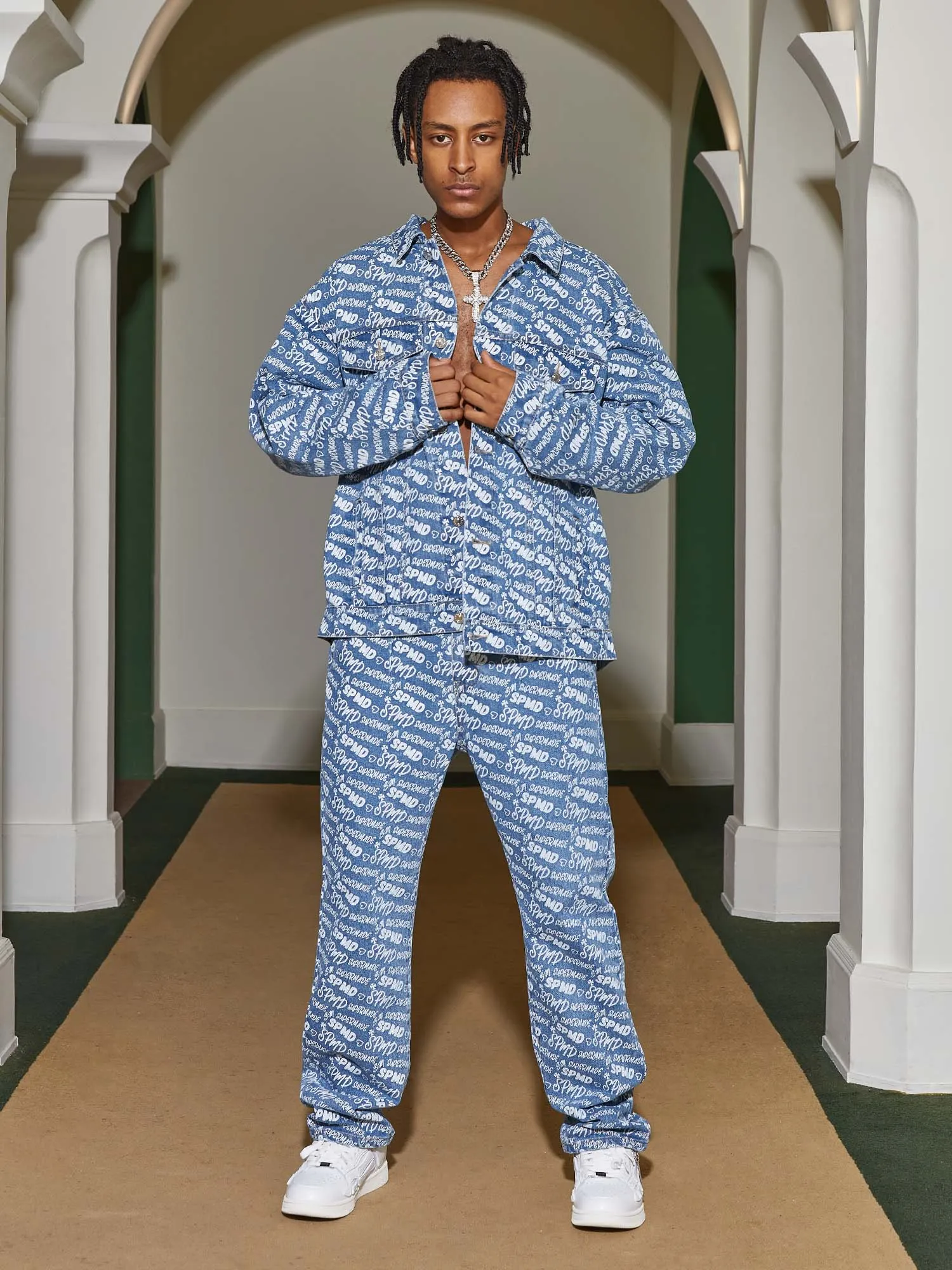 Thesupermade High Street Versatile Denim Set-1719 sold by Thesupermade