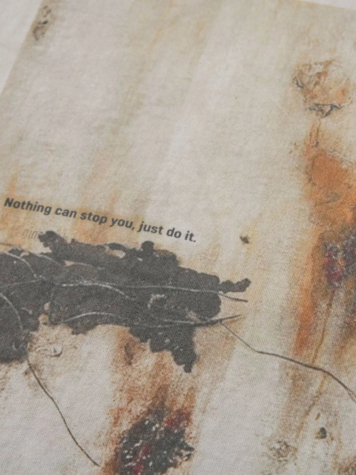 Dirty-Dyed Washed Crew Neck T-shirt sold by Thesupermade product image thumbnail 3