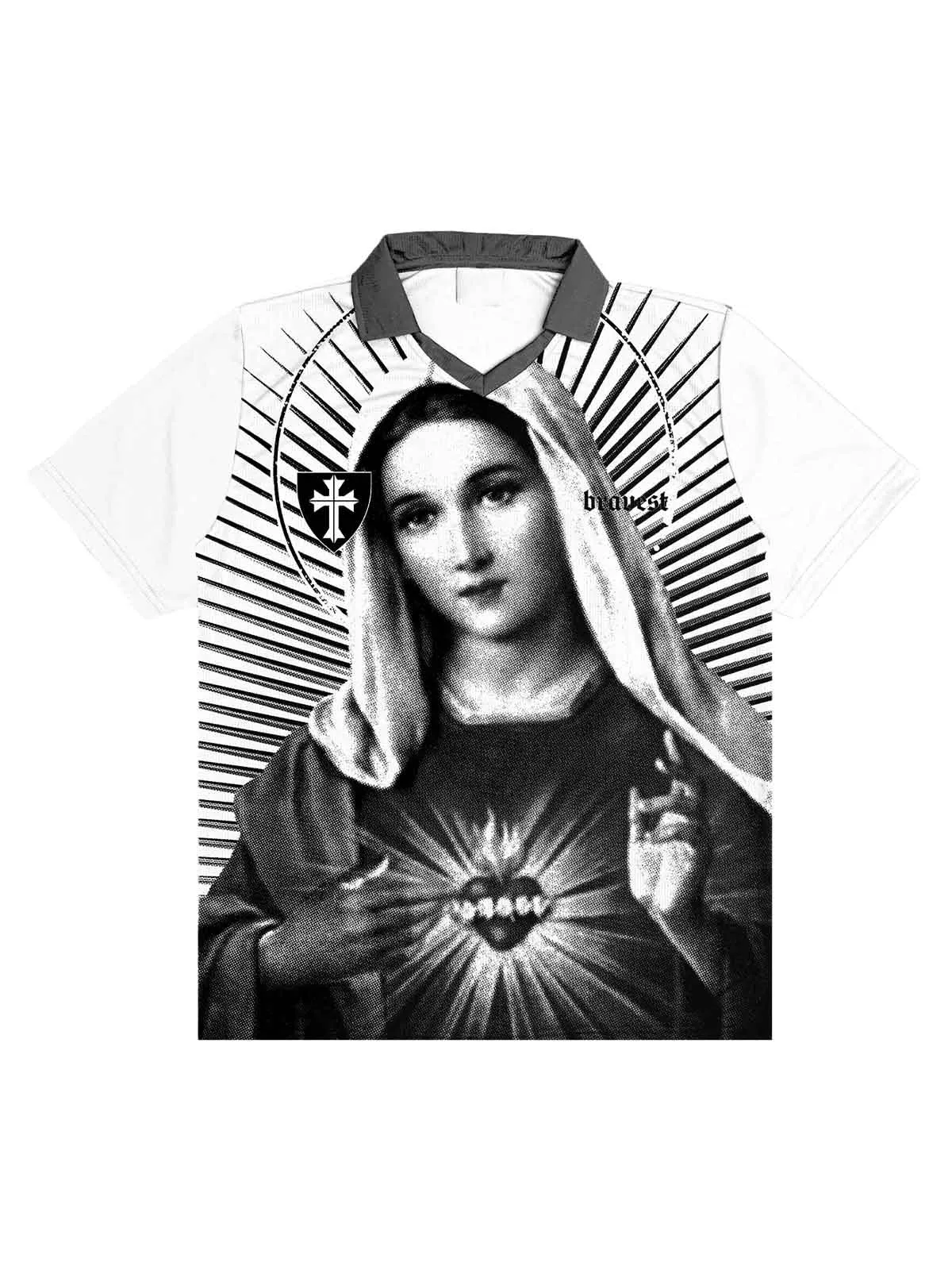 Portrait Graphic Polo Shirt sold by Thesupermade product image thumbnail 5