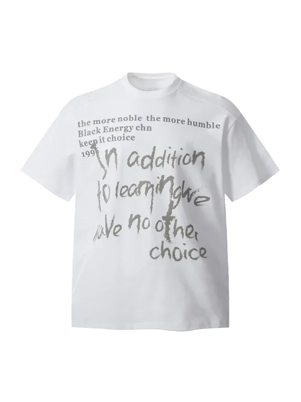Fun Phantom Letter Print T-shirt made by Thesupermade