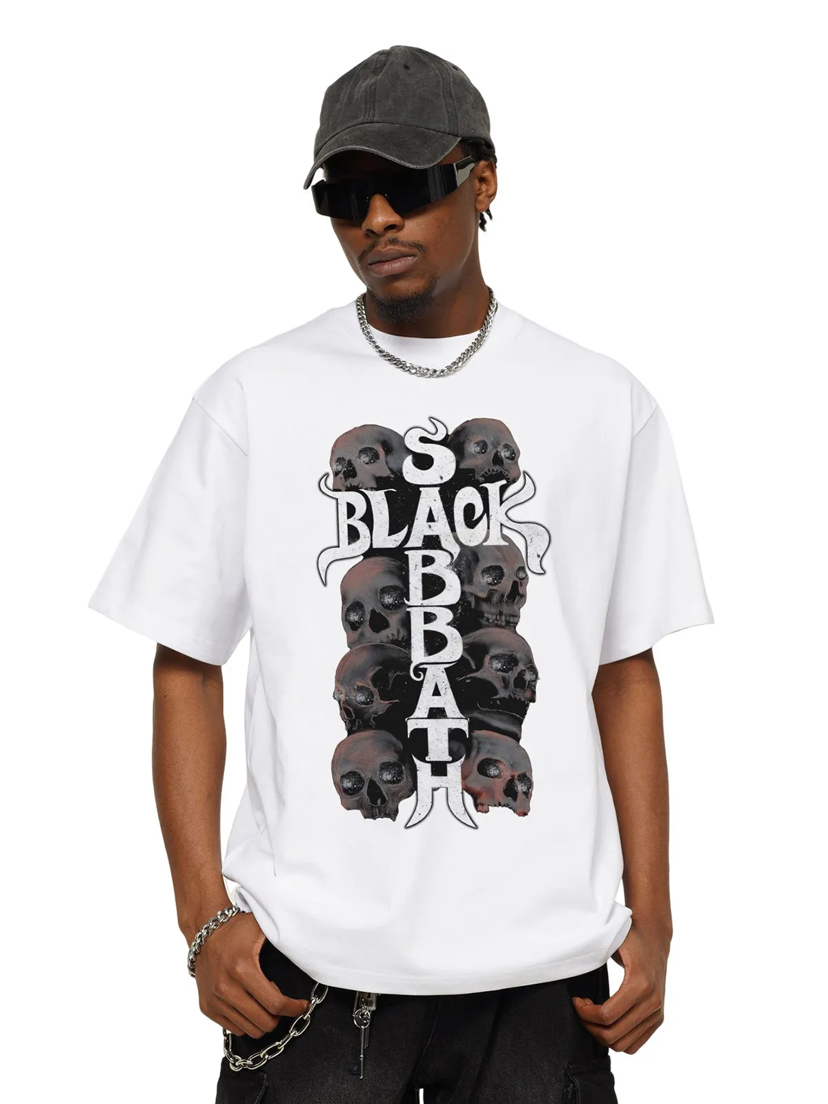 Street Skull Graphic T-Shirt sold by Thesupermade product image thumbnail 3