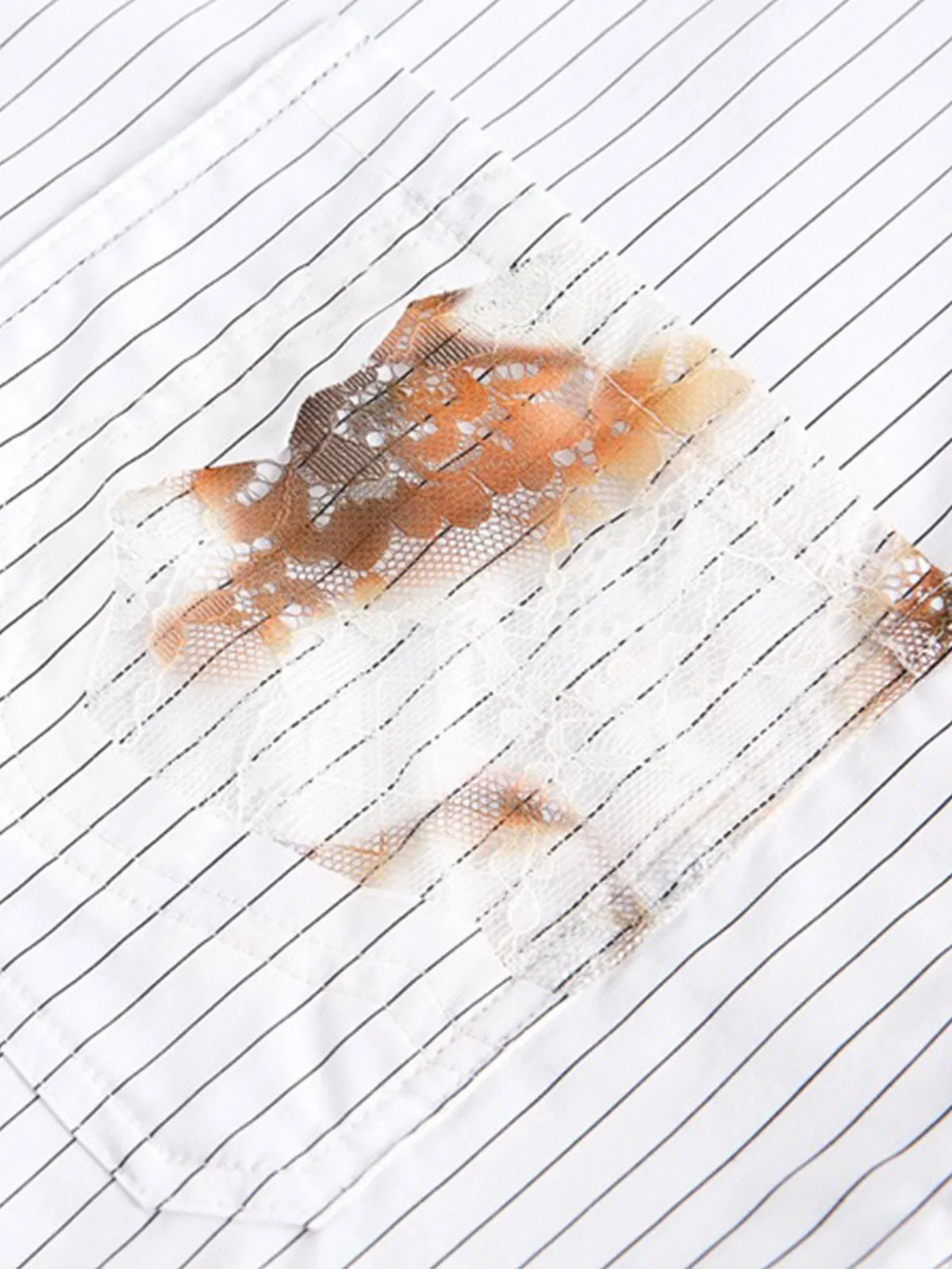 Vintage Embroidered Floral Denim Shirt sold by Thesupermade product image thumbnail 5