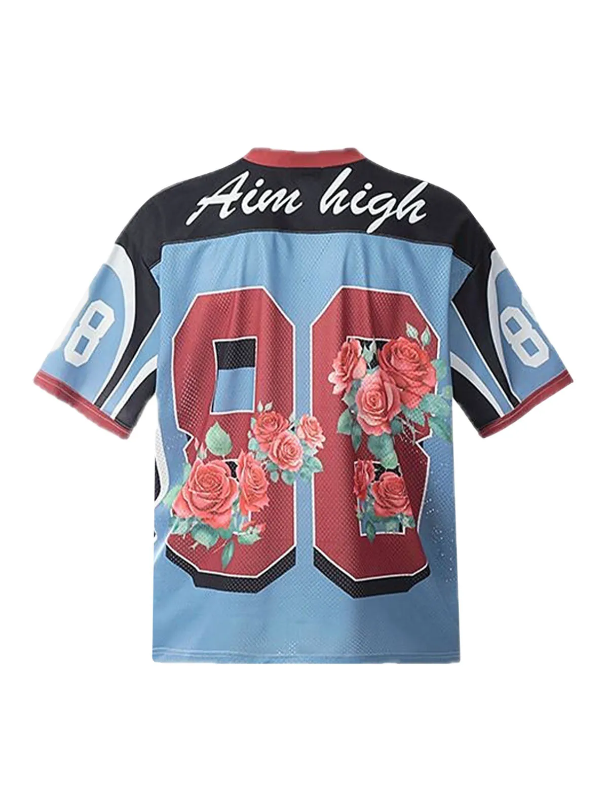 Floral Print Jersey V Neck T-Shirt sold by Thesupermade product image thumbnail 3