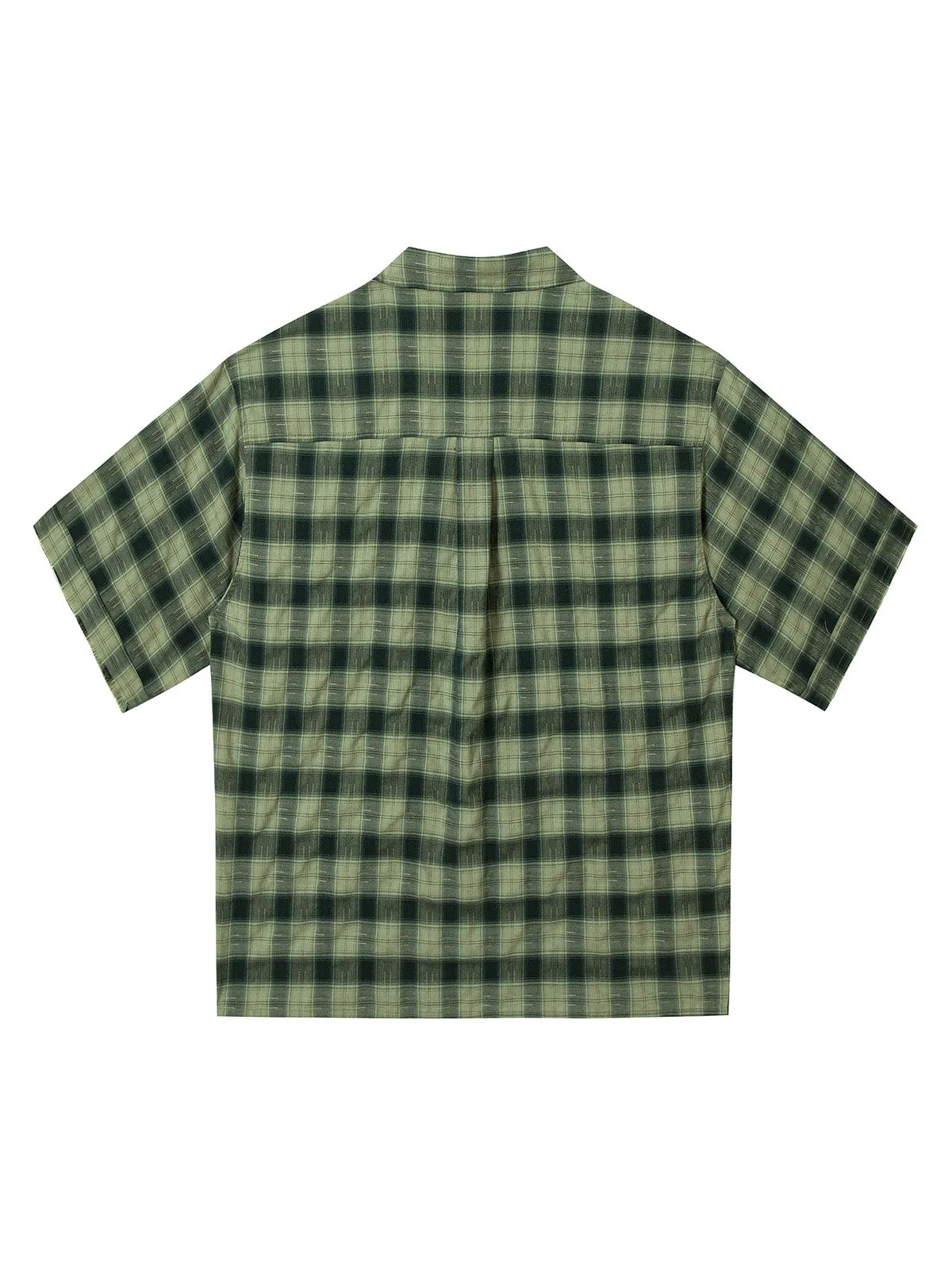 Plaid Applique Printed Short Sleeve Shirt - 2463 sold by Thesupermade product image thumbnail 3