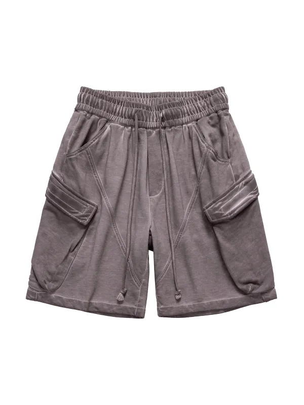 Classic Velour Cargo Shorts sold by Thesupermade