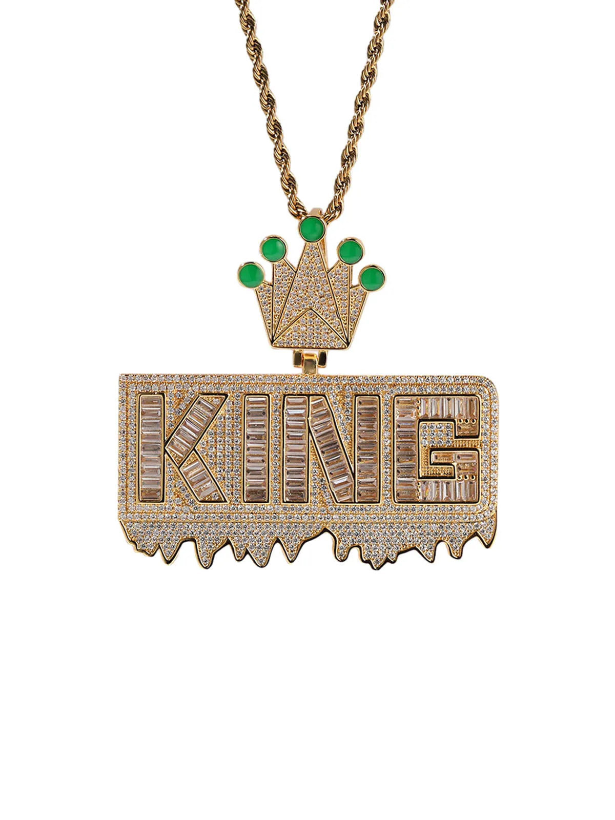 "KING" Crown Pendant Necklace sold by Thesupermade product image thumbnail 4