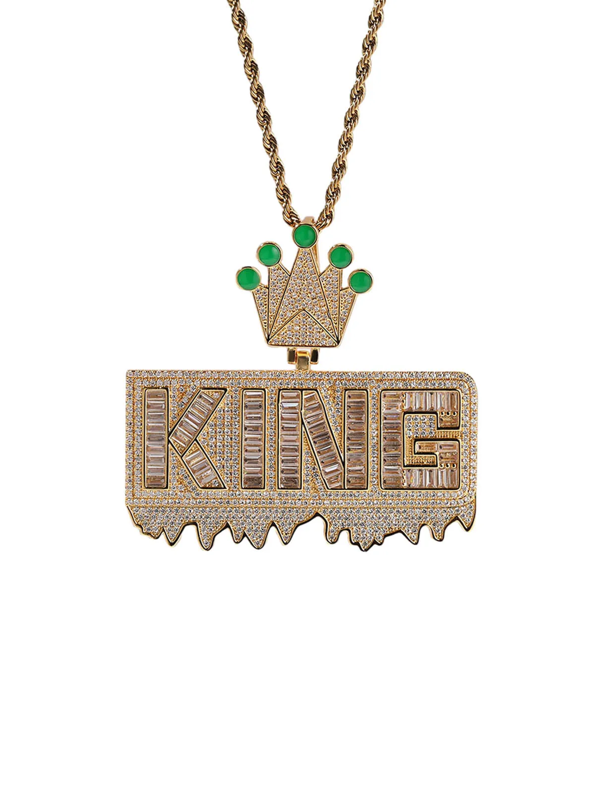 "KING" Crown Pendant Necklace sold by Thesupermade product image thumbnail 5