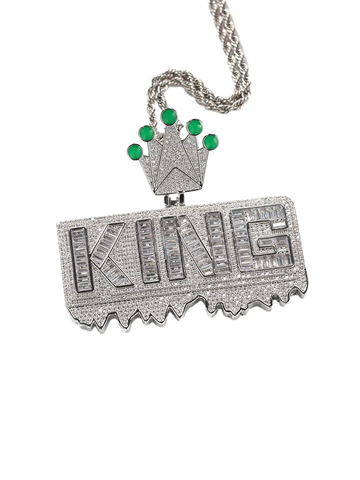 "KING" Crown Pendant Necklace sold by Thesupermade product image thumbnail 2