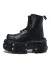 Studded Leather Platform Boots sold by Thesupermade