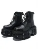 Studded Leather Platform Boots sold by Thesupermade