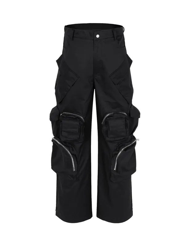RO Style Functional Multi-Pocket Cargo Pants sold by Thesupermade