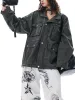 Retro Washed Distressed Multi-Pocket Work Jacket sold by Thesupermade