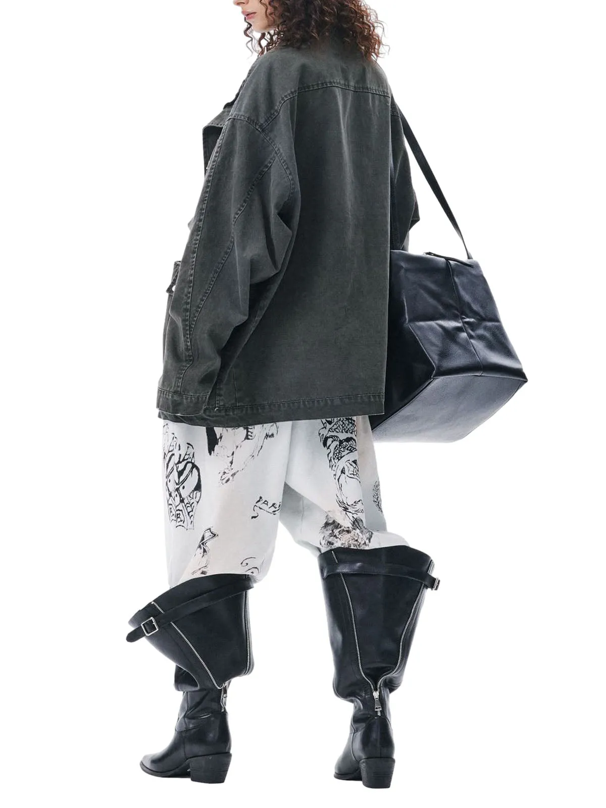 Retro Washed Distressed Multi-Pocket Work Jacket sold by Thesupermade product image thumbnail 4