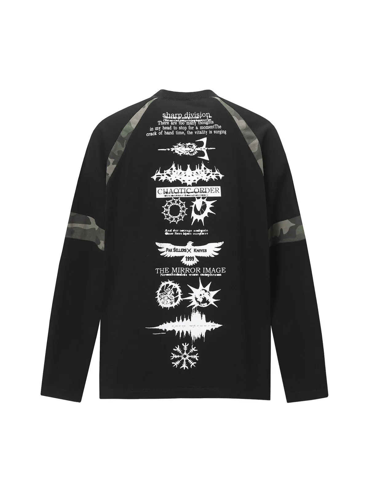 Camouflage Stitching Motocycle Style Long Sleeve T-Shirt sold by Thesupermade