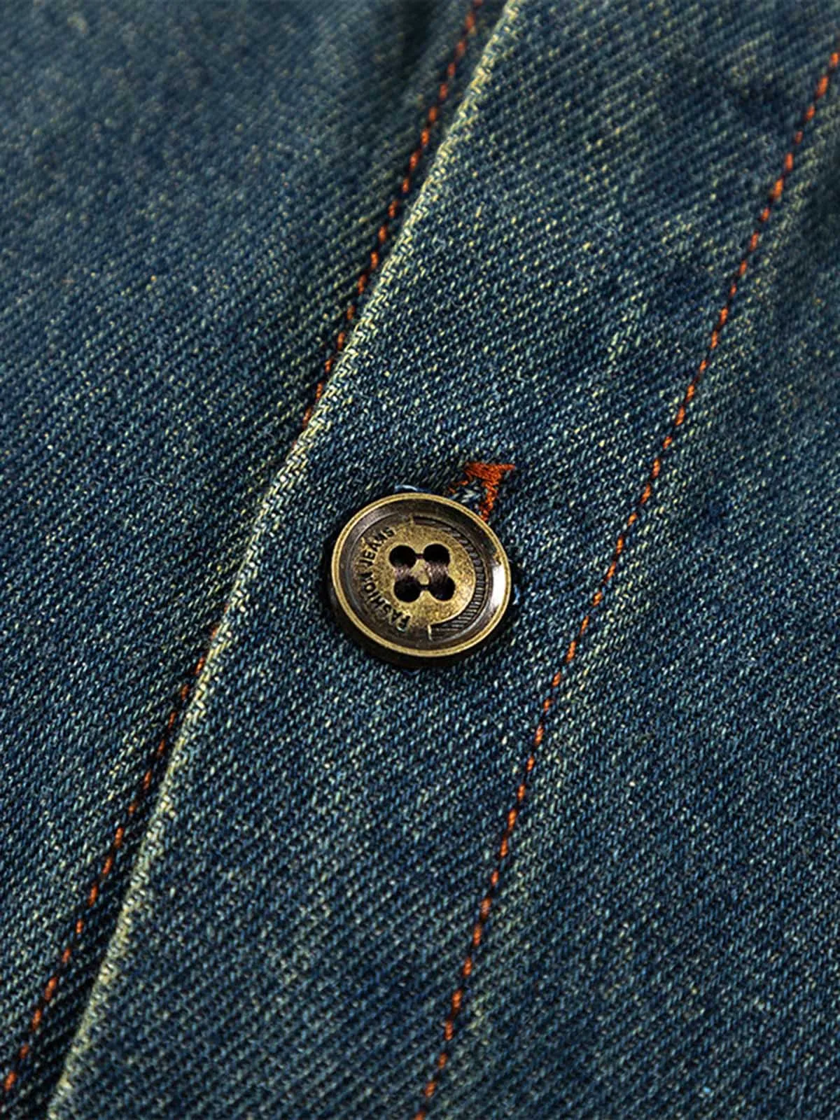 Raw Edge Denim Shirt sold by Thesupermade product image thumbnail 5