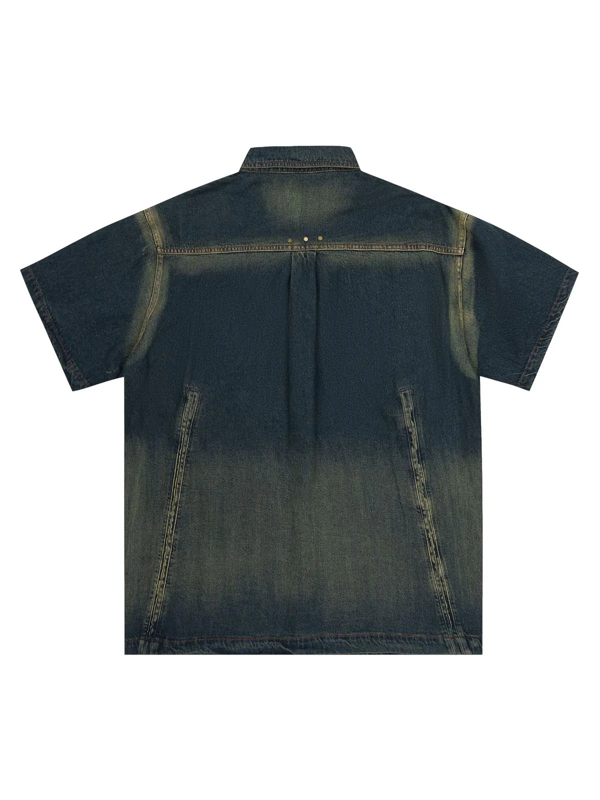 Raw Edge Denim Shirt sold by Thesupermade product image thumbnail 2