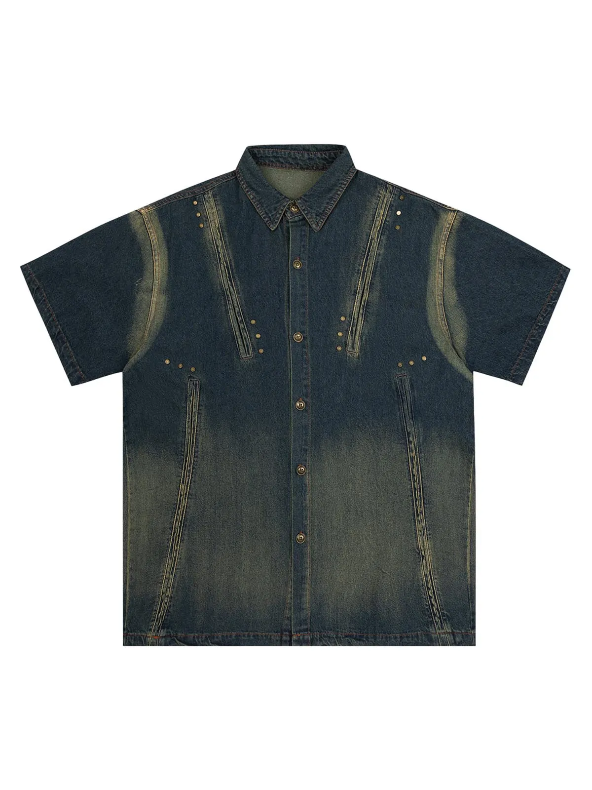 Raw Edge Denim Shirt sold by Thesupermade