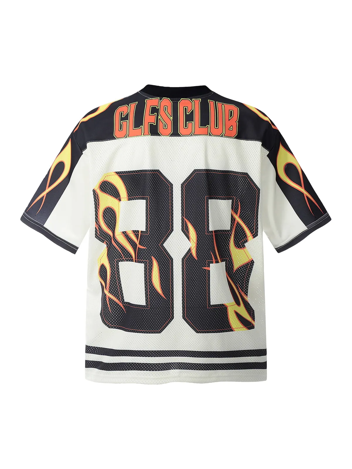 Jersey Style Flame Print T-shirt sold by Thesupermade product image thumbnail 3