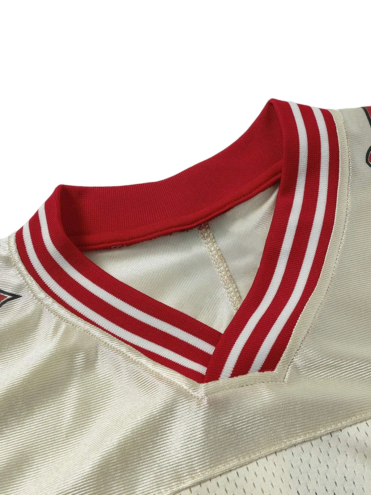 Print Jersey V-Neck T-shirt sold by Thesupermade product image thumbnail 5