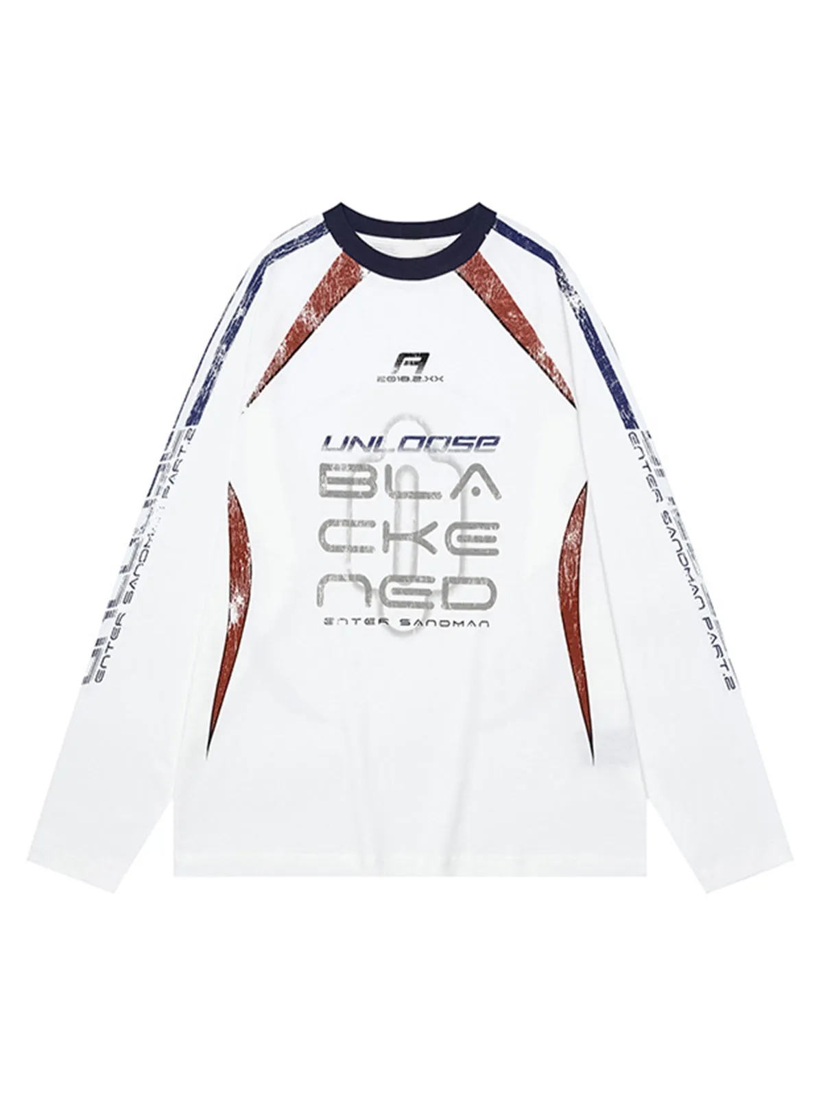Retro Jersey Oversized Long Sleeves T-Shirt sold by Thesupermade product image thumbnail 3