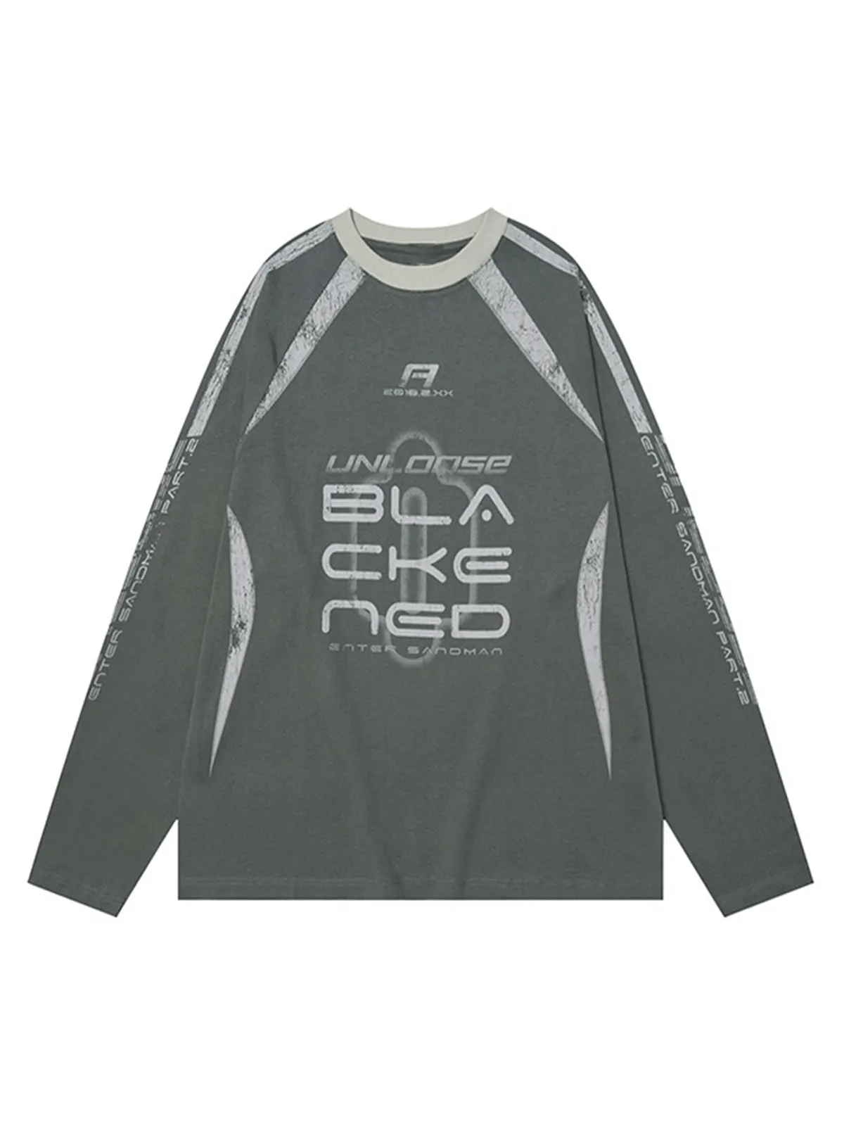 Retro Jersey Oversized Long Sleeves T-Shirt sold by Thesupermade product image thumbnail 2
