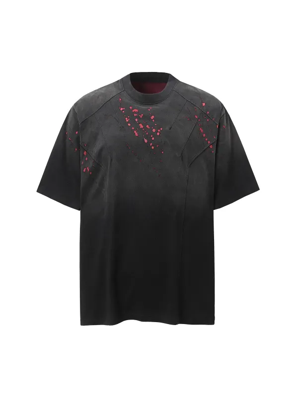 Vintage Washed Dot Spray T-Shirt made by Thesupermade