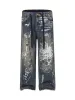 Print Hand-Painted Graffiti Drawstring Baggy Jeans sold by Thesupermade