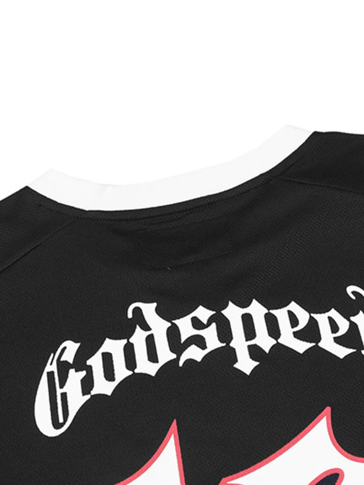 Skull Print V-Neck T-shirt sold by Thesupermade product image thumbnail 4