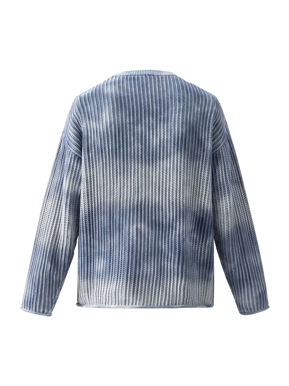 Gradient Ombre Knit Crew Neck Sweater sold by Thesupermade product image thumbnail 4