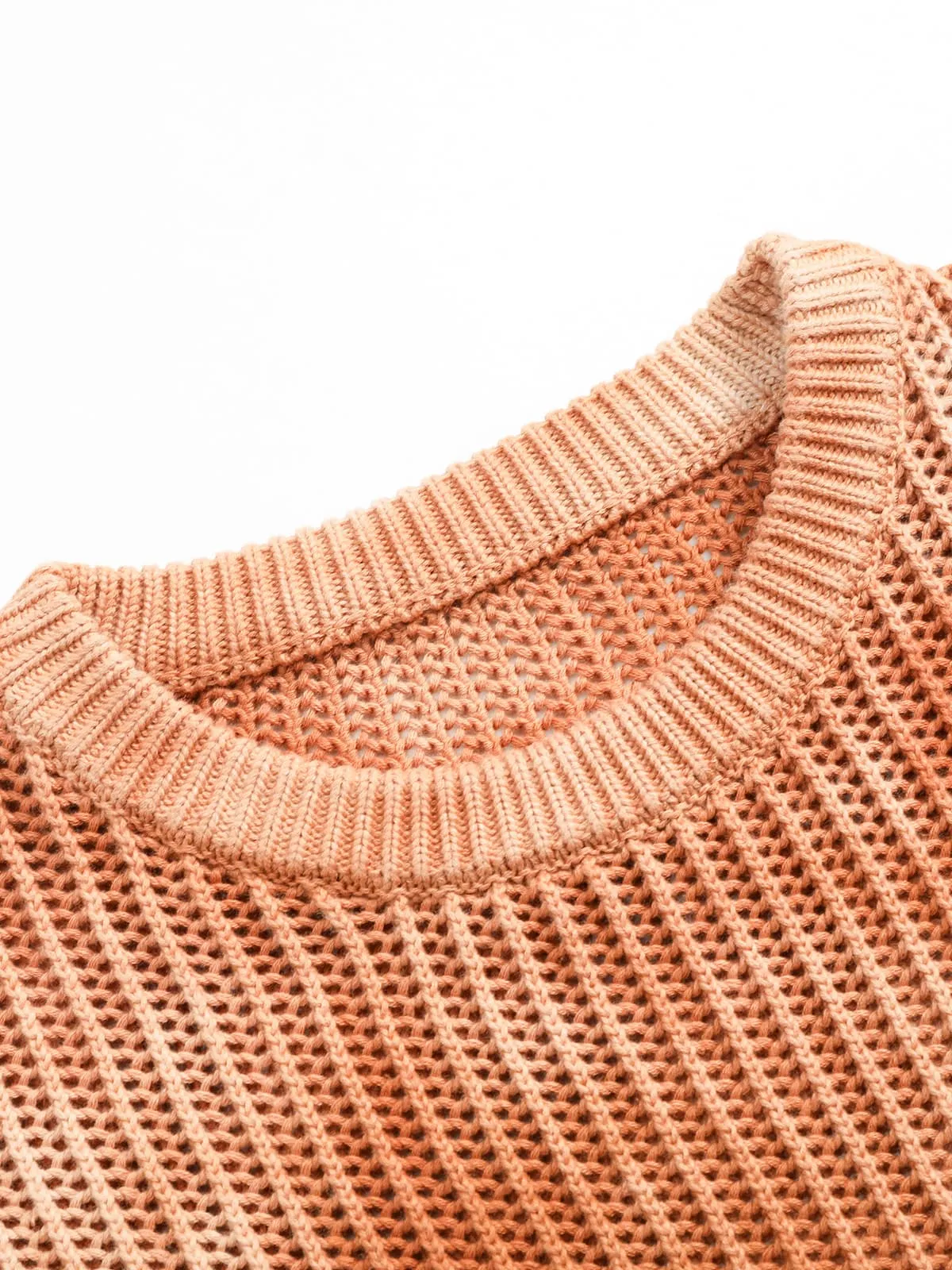 Gradient Ombre Knit Crew Neck Sweater sold by Thesupermade product image thumbnail 5