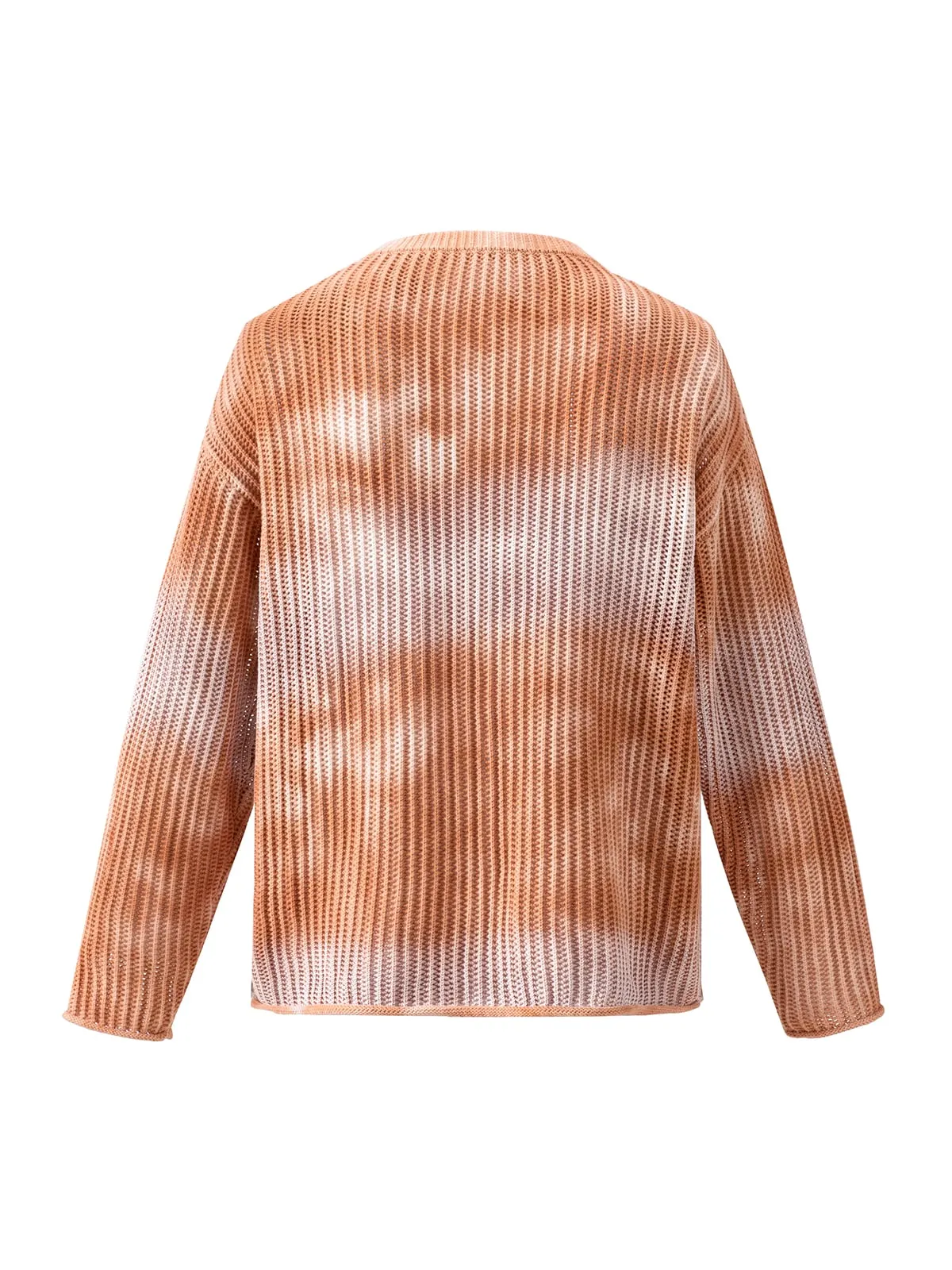 Gradient Ombre Knit Crew Neck Sweater sold by Thesupermade product image thumbnail 3