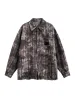 Vintage Plaid Tie-Dye Long Sleeve Shirt sold by Thesupermade