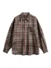 Vintage Plaid Tie-Dye Long Sleeve Shirt sold by Thesupermade