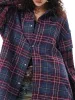 Retro Faux Two-Piece Plaid Shirt sold by Thesupermade