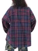 Retro Faux Two-Piece Plaid Shirt sold by Thesupermade