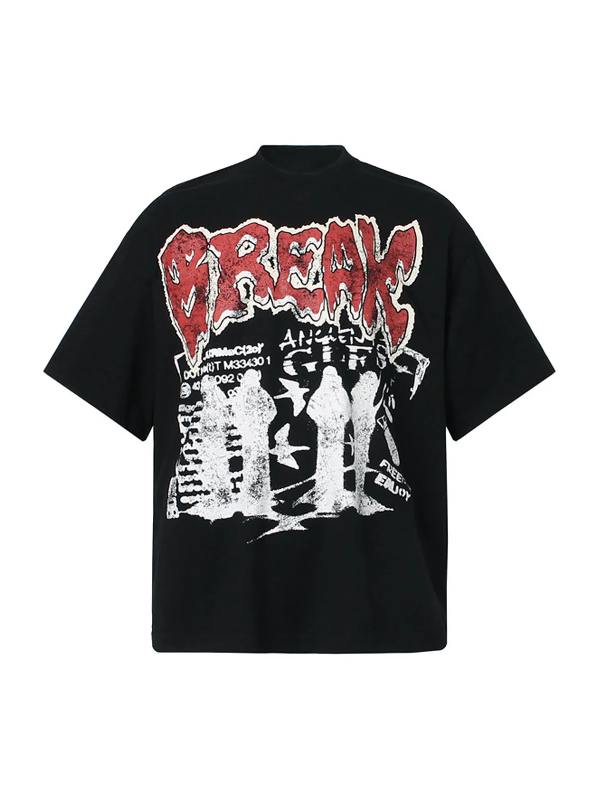 Graphic "BREAK" Print T-Shirt - 2431 sold by Thesupermade product image thumbnail 2