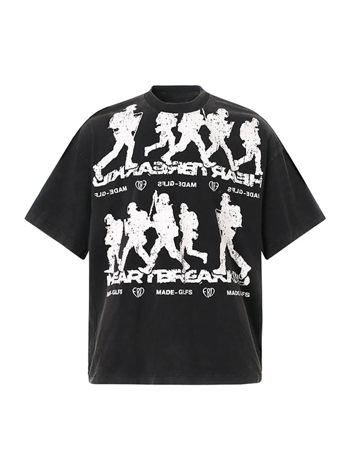 Rock Style Retro Letter Print T-shirt sold by Thesupermade