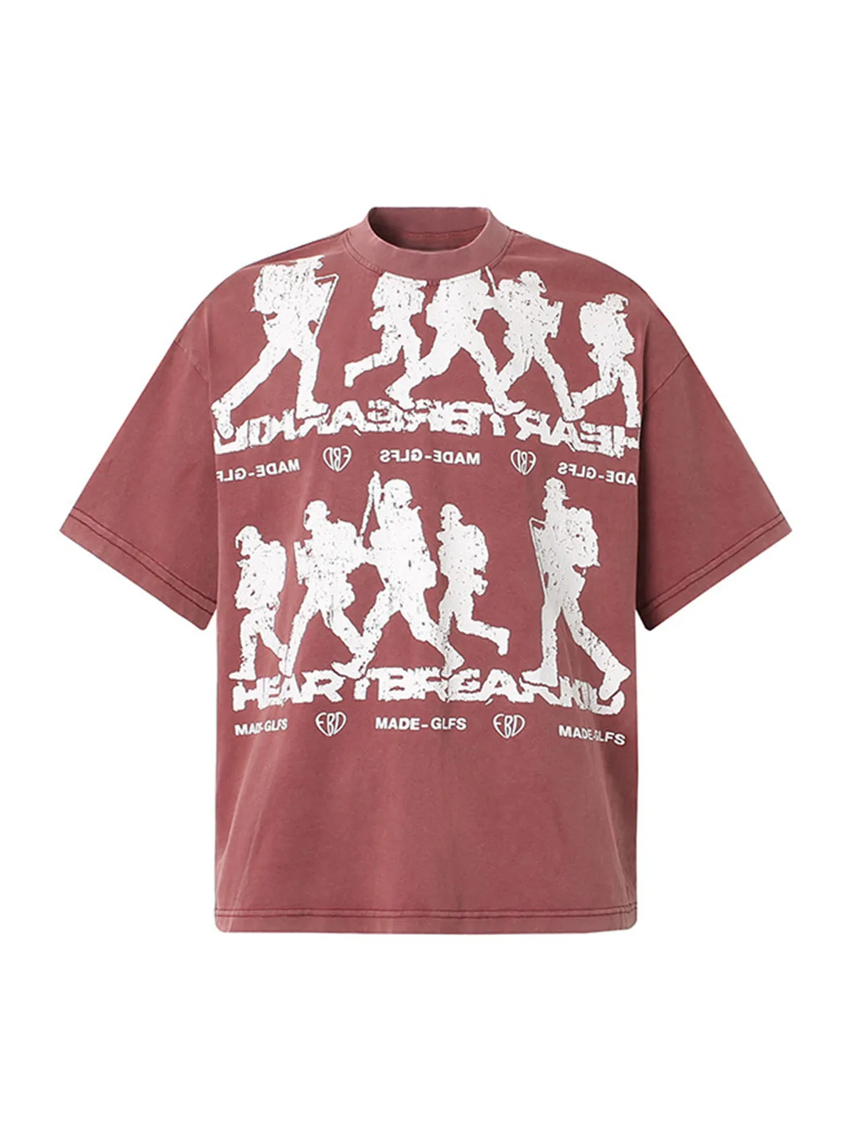 Rock Style Retro Letter Print T-shirt sold by Thesupermade product image thumbnail 2