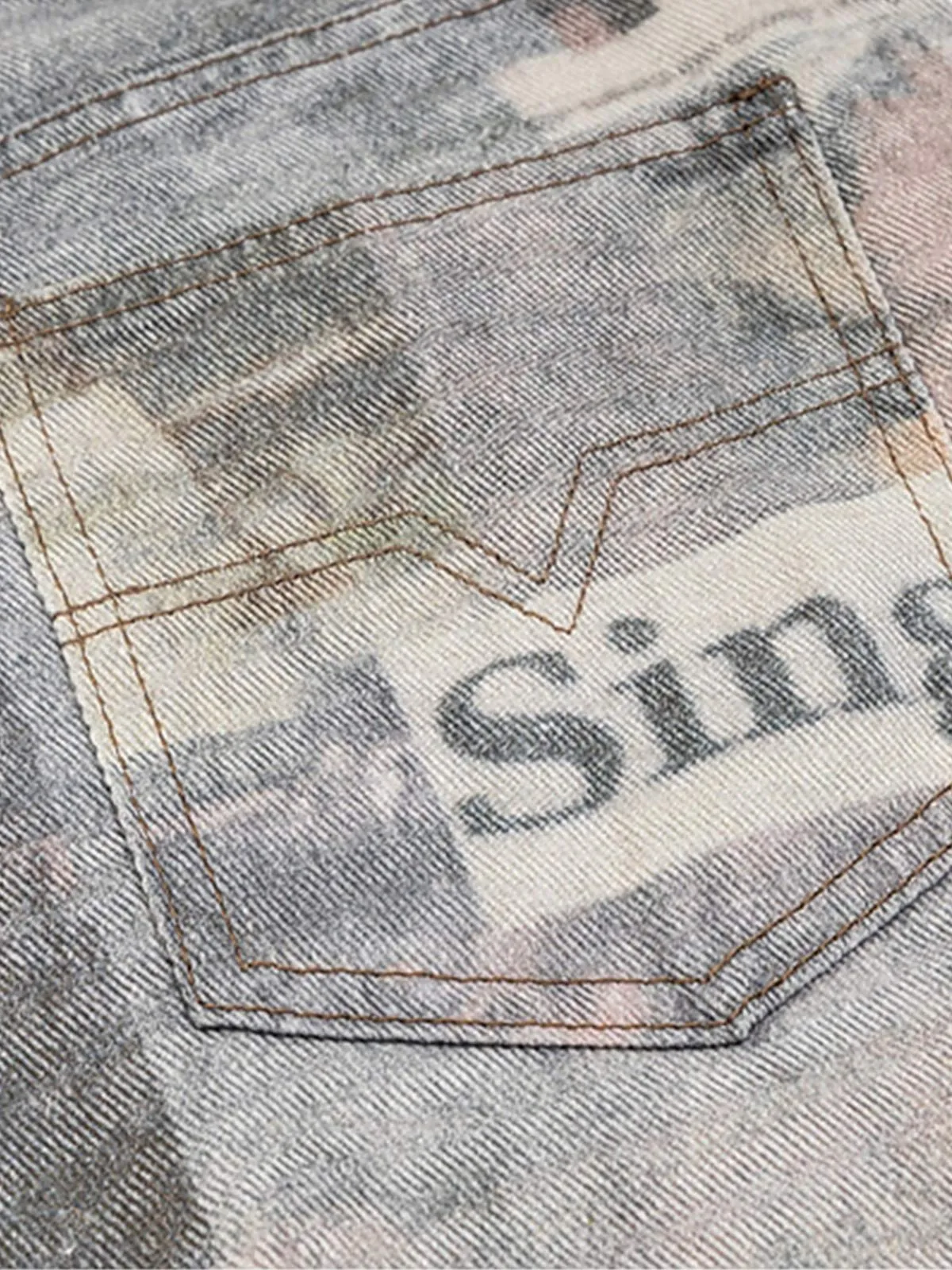 Graffiti Newspaper Baggy Jeans - 2404 sold by Thesupermade product image thumbnail 3