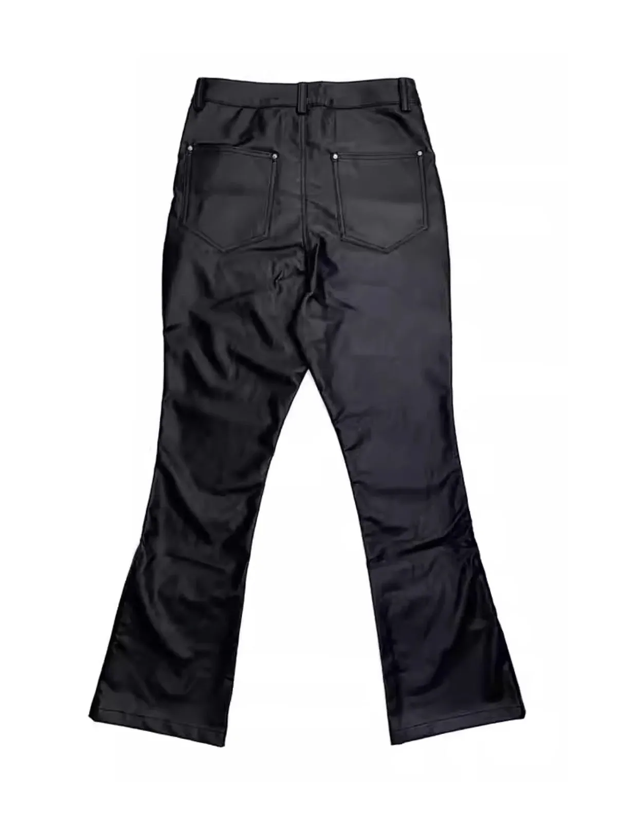 Gothic Flared Print PU Leather Pants sold by Thesupermade product image thumbnail 3