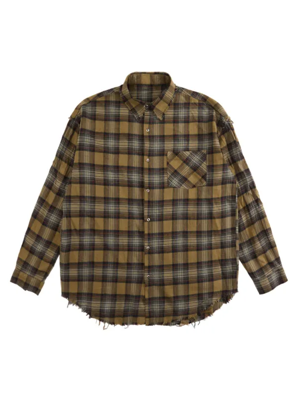 Classic Plaid Long-Sleeve Shirt sold by Thesupermade
