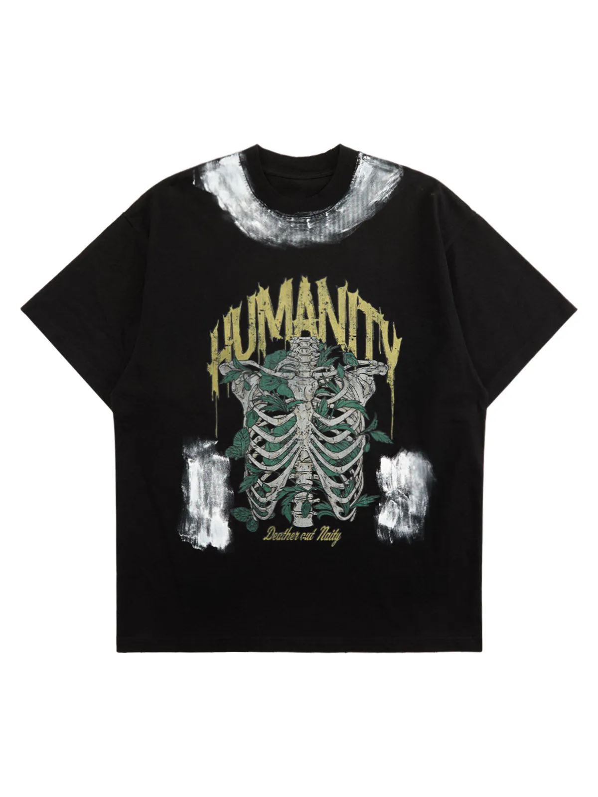 Retro Washed Graffiti Skull T-shirt sold by Thesupermade