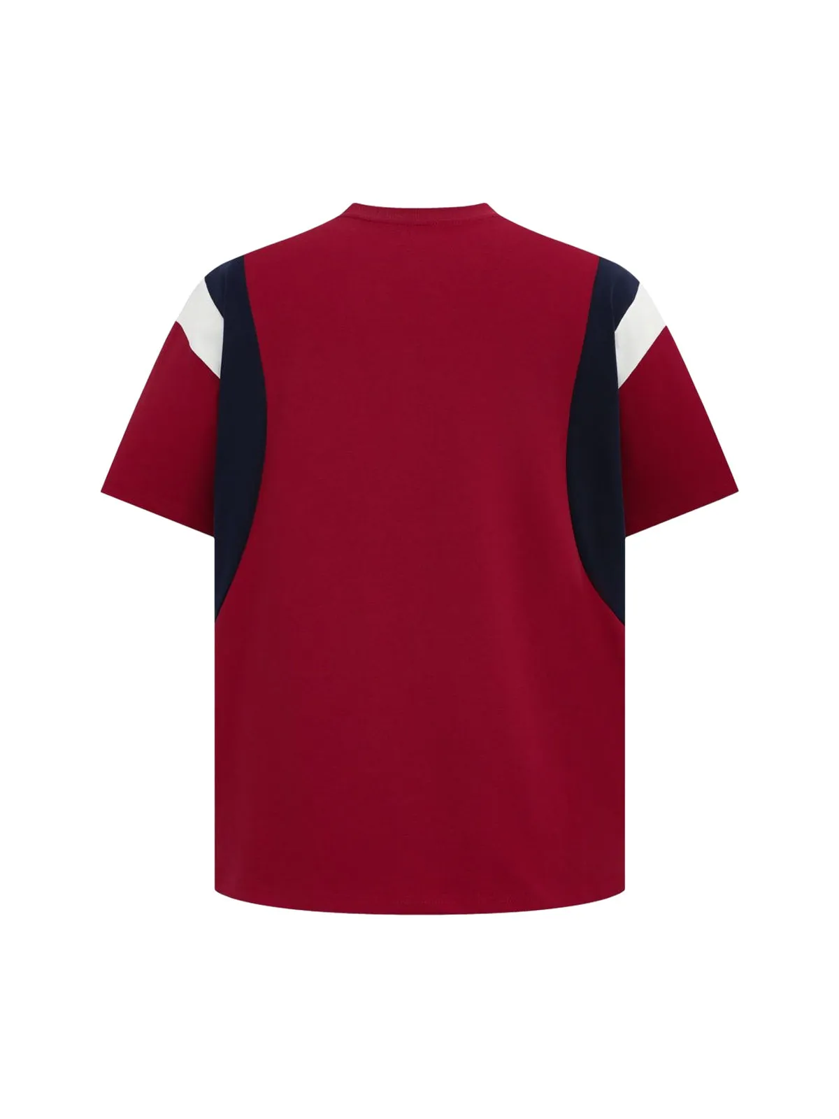 Retro Contrast Color Stitching Embroidered Letter Jersey T-shirt sold by Thesupermade product image thumbnail 5