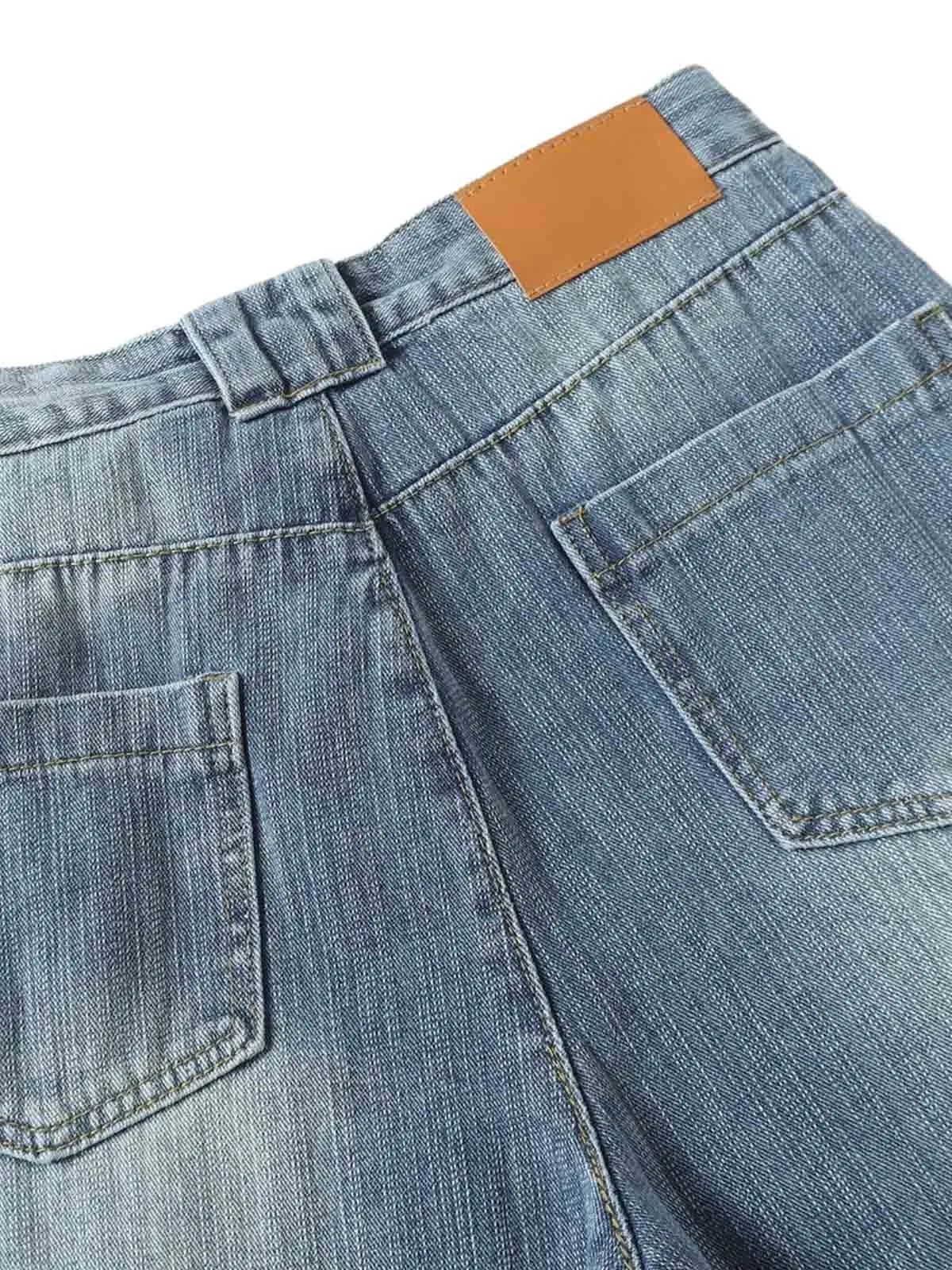 Retro Cleanfit Washed Baggy Jeans sold by Thesupermade product image thumbnail 3